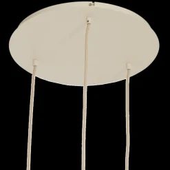 Ygo Hanglamp TUFIA 3Del Rond Linnen Crème| Hanglampen
