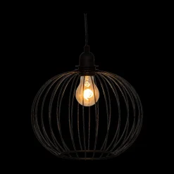 Ygo Hanglamp VILIA Rond Met. Zwart| Hanglampen