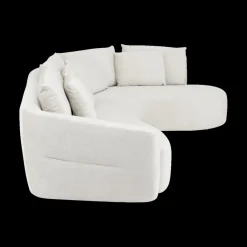 Ygo Hoeksalon ARIEL Longchair Rechts Barmon Coconut| Hoeksalons