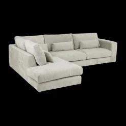 Ygo Hoeksalon ATLAS Greige Longchair Links B327| Hoeksalons