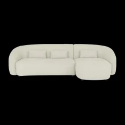 Ygo Hoeksalon AUGUST Cream Longchair Rechts B293| Hoeksalons