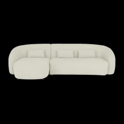 Ygo Hoeksalon AUGUST Cream Longchair Links B293| Hoeksalons