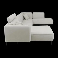 Ygo Hoeksalon CALABRIA Grijs Longchair Links B396| Hoeksalons