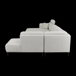 Ygo Hoeksalon CALABRIA Grijs Longchair Links B396| Hoeksalons