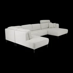 Ygo Hoeksalon CALABRIA Grijs Longchair Rechts B396| Hoeksalons