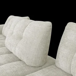 Ygo Hoeksalon CARPO Semona Greige Longchair Links B337| Hoeksalons
