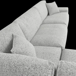 Ygo Hoeksalon CASCADA Grijs Hoek Links B312| Hoeksalons