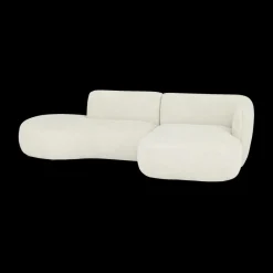 Ygo Hoeksalon CONCA Longchair Rechts Ivoor| Hoeksalons