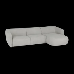 Ygo Hoeksalon CONCA Longchair Rechts Mito Naturel| Hoeksalons