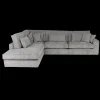 Ygo Hoeksalon CYLLENE Longchair Links Grijs| Hoeksalons