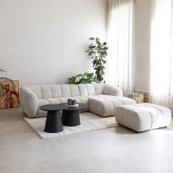 Ygo Hoeksalon DILARA Longchair Rechts B302 Beige| Hoeksalons