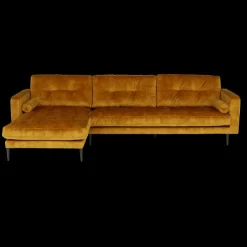 Ygo Hoeksalon GALACTICA Longchair Links Gold| Hoeksalons