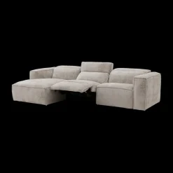 Ygo Hoeksalon GASTON Greige Longchair Links B311| Hoeksalons