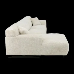 Ygo Hoeksalon KOKOMO Longchair Links Cream| Hoeksalons
