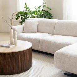 Ygo Hoeksalon KOKOMO Longchair Rechts Cream| Hoeksalons