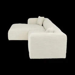 Ygo Hoeksalon LUNES Longchair Links Ivory| Hoeksalons