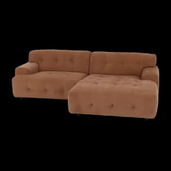 Ygo Hoeksalon MODEST Longchair Rechts Storm| Hoeksalons