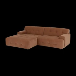 Ygo Hoeksalon MODEST Longchair Links Storm| Hoeksalons