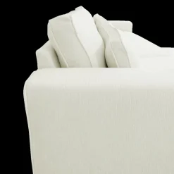 Ygo Hoeksalon PLUSS Longchair Links Wit| Hoeksalons