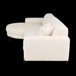 Ygo Hoeksalon SELMA Longchair Links Beige| Hoeksalons
