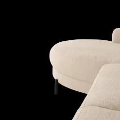 Ygo Hoeksalon SELMA Longchair Links Beige| Hoeksalons