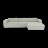 Ygo Hoeksalon SMILE Naturel B312-L161 Longchair Rechts| Hoeksalons