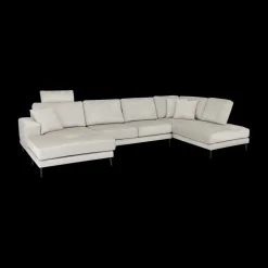 Ygo Hoeksalon SYLVESTER Longchair Links Movie 196 Shell B372| Hoeksalons