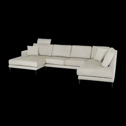 Ygo Hoeksalon SYLVESTER Longchair Links Movie 196 Shell B372| Hoeksalons