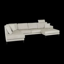 Ygo Hoeksalon SYLVESTER Longchair Rechts Movie 196 Shell B372| Hoeksalons