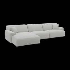 Ygo Hoeksalon TANGO Longchair Links Grijs B339| Hoeksalons