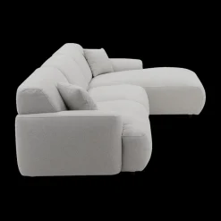 Ygo Hoeksalon TANGO Longchair Rechts Grijs B339| Hoeksalons