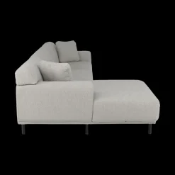 Ygo Hoeksalons QUILLO Longchair Links Grijs B325| Hoeksalons