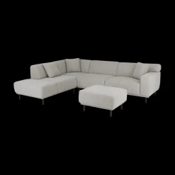 Ygo Hoeksalons QUILLO Zithoek Links Grijs B230| Hoeksalons
