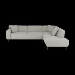 Ygo Hoeksalons QUILLO Zithoek Rechts Grijs B230| Hoeksalons