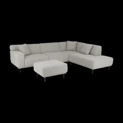 Ygo Hoeksalons QUILLO Zithoek Rechts Grijs B230| Hoeksalons