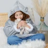 Ygo Hoodie BEAR Poly Grijs| Homewear & Kledingaccessoires