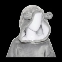 Ygo Hoodie BEAR Poly Grijs| Homewear & Kledingaccessoires