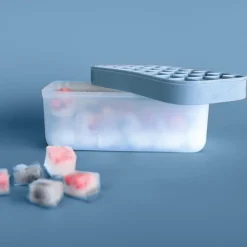 Ygo Ijsblokjesvorm DOTZ Sil. M/Ijsbak Blauw| Aperitief & Wijn