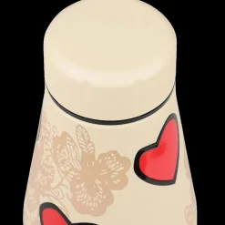 Ygo Isoleerfles DAMYAN 500ml Tender Hart Beige/Rood| Koffie & Thee|To Go