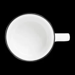 Ygo Jumbomok SEPS 48cl Wit/Rand Zwart| Servies