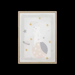 Ygo Kader BUNNY Grijs/roze| Decoratieve Accessoires
