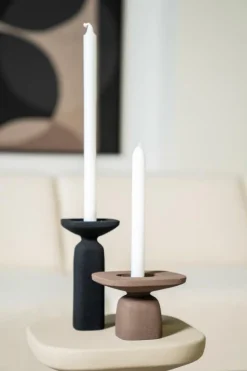 Ygo Kandelaar SQUER Alu Bruin S| Woondecoratie