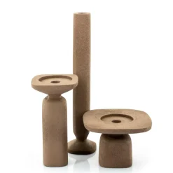 Ygo Kandelaar SQUER Alu Bruin M| Woondecoratie