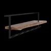 Ygo Kapstok 6 haken met plank, massief accacia naturel| Opbergen