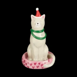 Ygo Kat BENZEL M met Kerstmuts Wit| Kerst