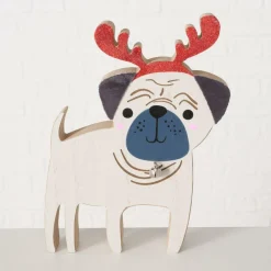 Ygo Kersthond BARNEY Hout Ass.| Kerst