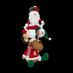 Ygo Kerstteddypyramide XMIES Wit/Rood/Groen| Kerst