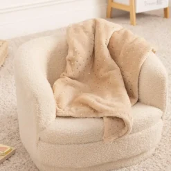 Ygo Kinderplaid FLANN Beige| Slaapkamer|Accessoires