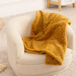 Ygo Kinderplaid FLANN Geel| Slaapkamer|Accessoires