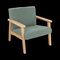 Ygo Kinderstoel BAZILE Poly Groen/Hout Nat.| Tapijten | Meubels